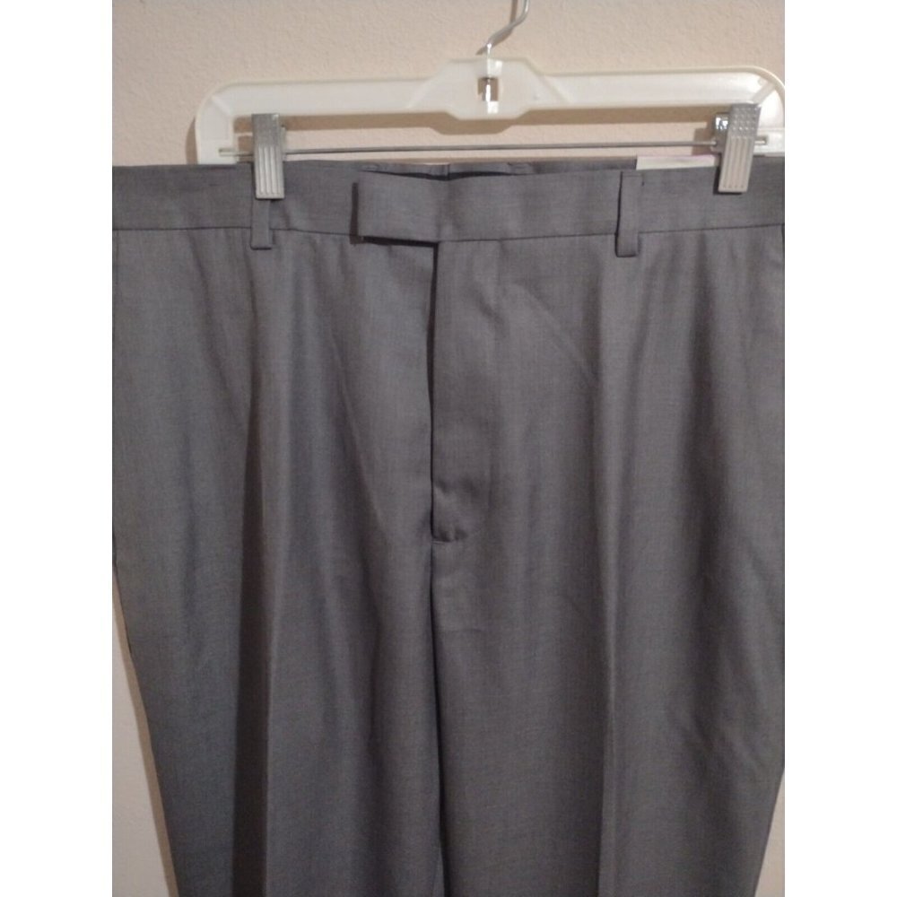 NWT New Perry Ellis Neo-Luxe Hi Twist Luxury Performance Pants 38x30 Gray - Picture 2 of 10